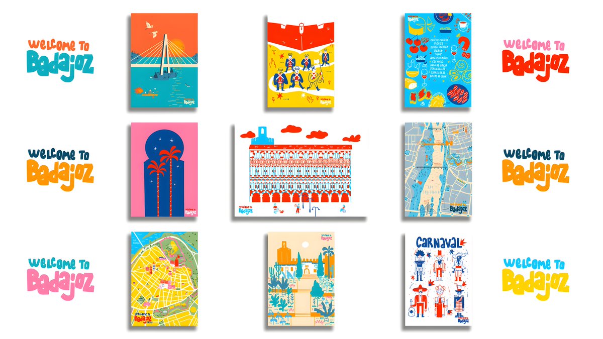 Hoy hemos presentado en #FITUR2025 #WelcometoBadajoz, una imagen gráfica que refleja todo lo que somos: frescura, modernidad y accesibilidad. 
Un estilo que conecta: diseñado para llegar a nuevas audiencias y entornos digitales.
#TurismoBadajoz #elijoBadajoz #ExtremaduraEnFitur