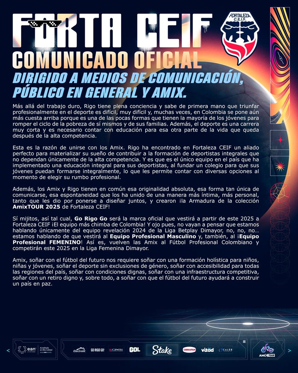 FortalezaFC_Of's tweet photo. Ahí si me disculparán pero decir ESTO me exige...
[𝘮𝘶𝘤𝘩𝘰 𝘵𝘦𝘹𝘵𝘰] 🧐

𝗖𝗢𝗠𝗨𝗡𝗜𝗖𝗔𝗗𝗢 𝗢𝗙𝗜𝗖𝗜𝗔𝗟
𝘈 𝘭𝘰𝘴 𝘮𝘦𝘥𝘪𝘰𝘴 𝘥𝘦 𝘤𝘰𝘮𝘶𝘯𝘪𝘤𝘢𝘤𝘪𝘰́𝘯, 𝘰𝘱𝘪𝘯𝘪𝘰́𝘯 𝘱𝘶́𝘣𝘭𝘪𝘤𝘢 𝘺 𝘈𝘮𝘪𝘹 𝘦𝘯 𝘨𝘦𝘯𝘦𝘳𝘢𝘭. #AmixTOUR
@carlosvives @UranRigoberto https://t.co/92322kPIqB