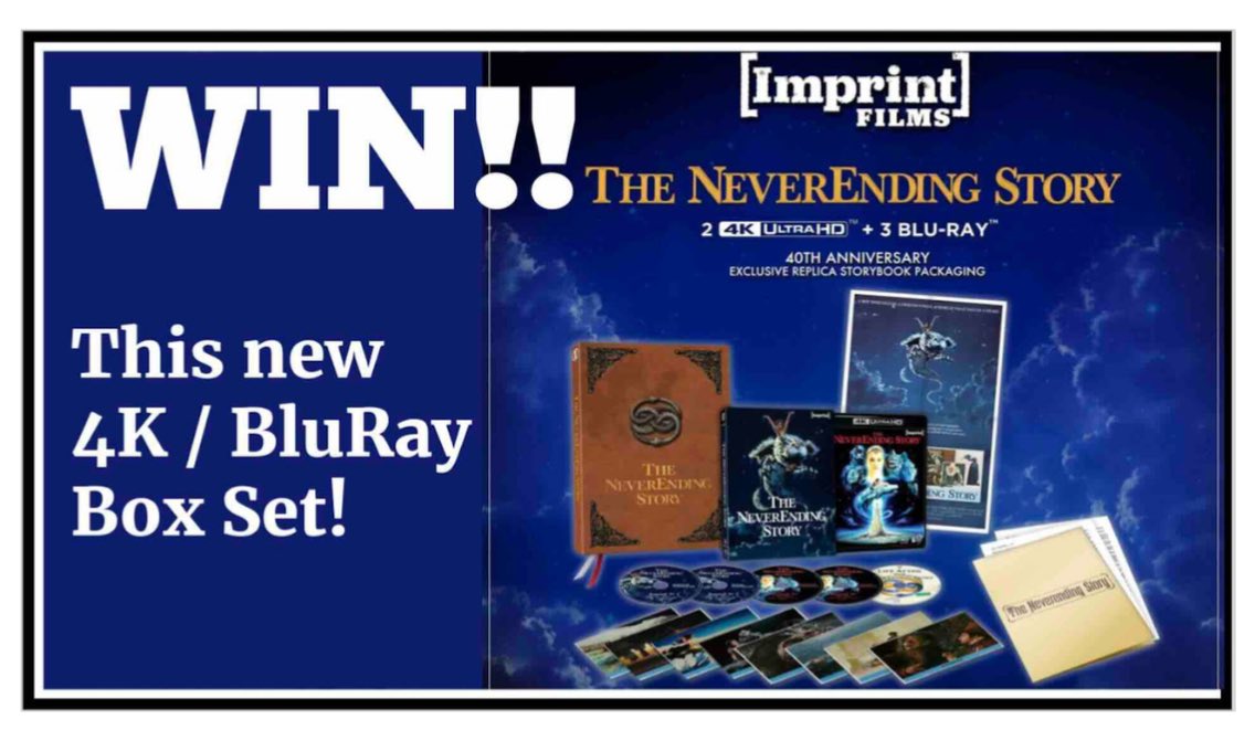 ✨ An amazing competition by <a href="/LifeAfterMovie3/">Life After Movies 🎥 📺</a> which I’ve entered to win this incredible prize bundle after watching the YouTube video ✨ 

WIN!! THE NEVERENDING STORY 4K Box Set from IMPRINT! youtu.be/pZ5ivWzBO5k?si… via <a href="/YouTube/">YouTube</a>