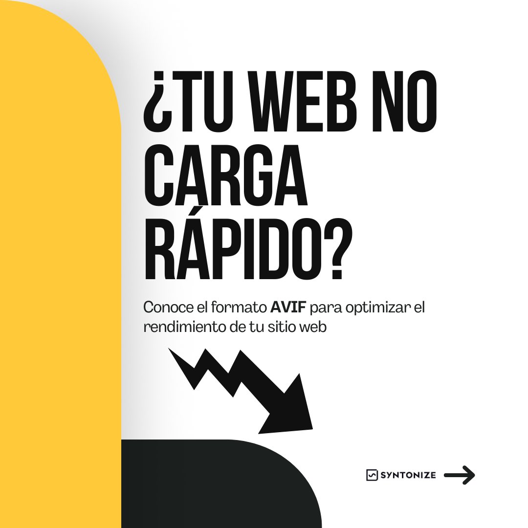 syntonize_'s tweet photo. 🚀 ¿Tu sitio web está cargando lento?
Si aún no conoces el formato AVIF, es momento de ponerlo en tu radar. 

https://t.co/bec1XKDiT1

#DesarrolloWeb https://t.co/dRy9MI1qv3