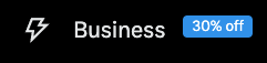 Este botón de "Business" en X todo desalineado.  Twitter tenía un equipo que era sumamente meticuloso en su interfaz.