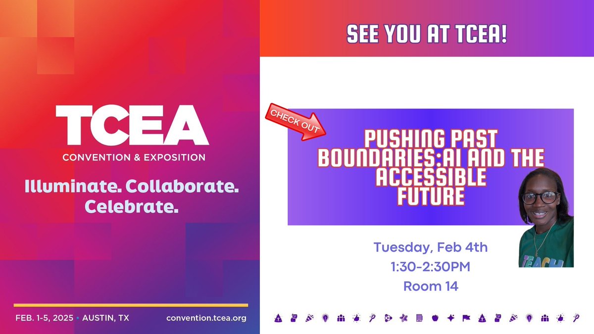 Looking through the <a href="/TCEA/">TCEA</a> app for a session? 📆 Join me Tuesday! 💡 Can't wait to meet everyone! #EdTech #TCEA #TransformandElevate
