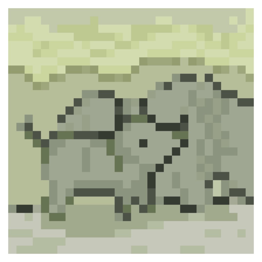 ntdk8888's tweet photo. サイ🦏
#10分ドット #pixelart https://t.co/zYcQcvVItq