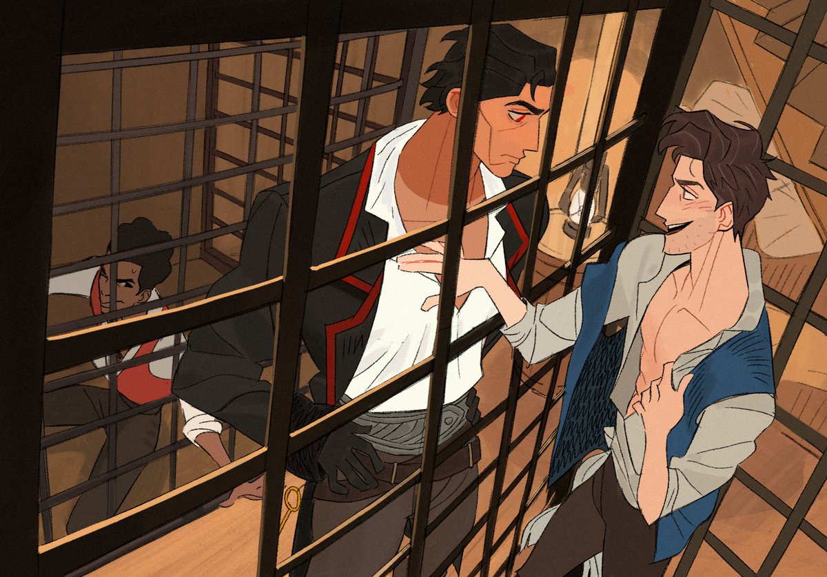#spiderdads
🏴‍☠️
Peterb: You steal the keys. While I turn on the charm.
Miles:... Are you sure this is gonna work?
Peterb: The point is to distract him! SHH! Someone's coming down!