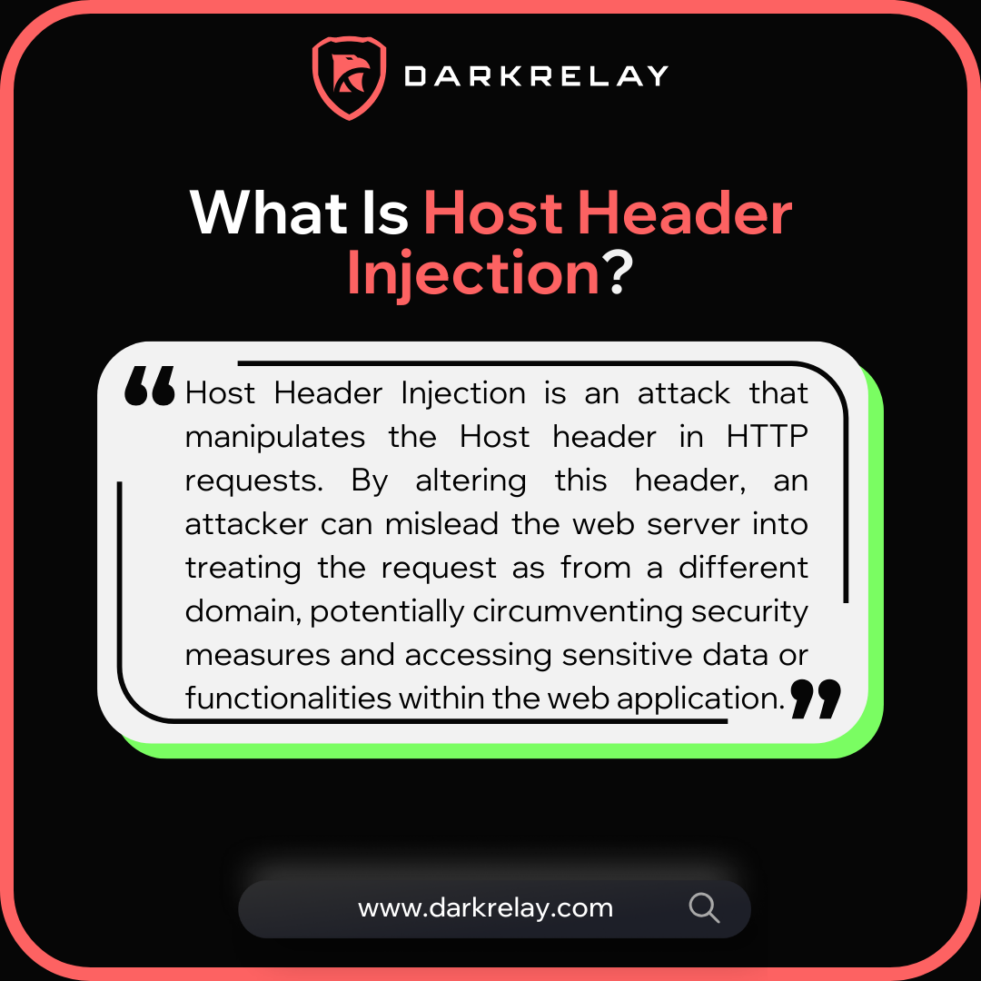 darkrelaylabs's tweet image. 🌐 Host Header Injection: Manipulating Web Requests for Exploitation 🌐

💡 Join our Web Application Security Course at: darkrelay.com/courses/attack… 

#HostHeaderInjection #WebSecurity #CyberSecurity #StaySecure #InfoSec #EthicalHacking #CyberAwareness #OffensiveSecurity #InfoNews