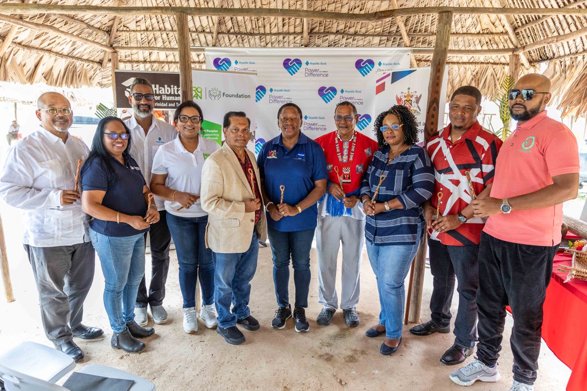 republicbanktt's tweet photo. On Saturday January 18, we completed the public facility at the First Peoples Heritage Site in Arima with Habitat for Humanity. Through our Power to Make a Difference programme, this new facility adds to this site where people can learn more about the Santa Rosa First Peoples. 📖 https://t.co/MaY4lF3xQ1