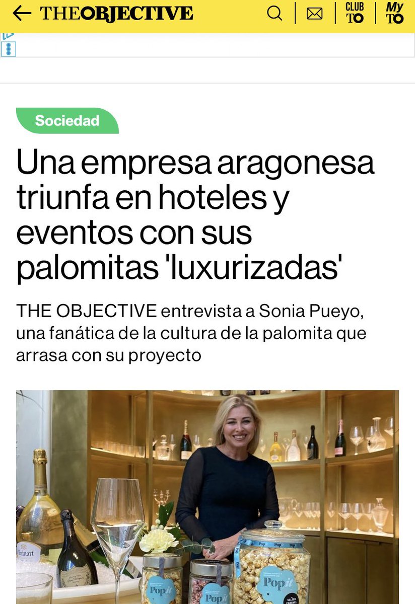 📌Estamos de celebración al ver a <a href="/PalomitasPopIt/">Palomitas Pop It</a> en la portada del diario <a href="/TheObjective_es/">THE OBJECTIVE</a>, una entrevista a su fundadora y CEO, Sonia Pueyo, que no os podéis perder.

Momentos y sabores únicos.

😋 Si te gustan las palomitas, haz click, digo, haz Popit.

theobjective.com/sociedad/2025-…
