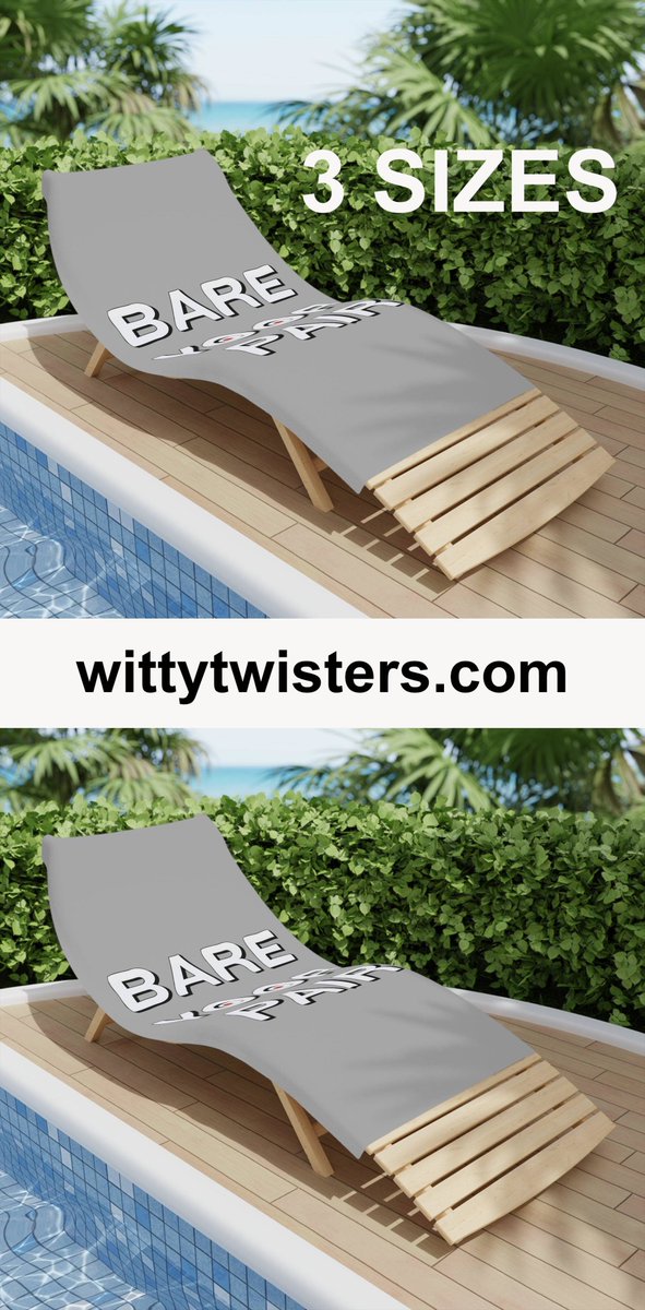 SSzemerei's tweet photo. Bare Yoor Pair Beach Towels

Here are beach towels for men or women with the funniest saying for nudists and nudity lovers who love being naked. These adult humor accessories celebrate women going topless and showing their tits including on nude beaches.
https://t.co/mJMHMtHrNG https://t.co/MAGrGGdyFA