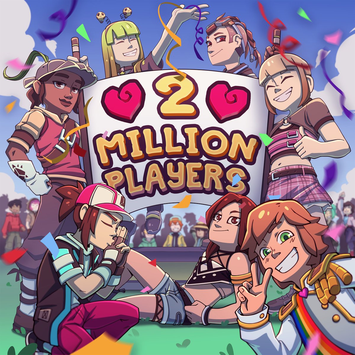 👏✨We've reached 2 million total users in Temtem!✨👏
How incredible is that? Thank you so much for making it possible, and for loving our game as much as we do!

Back when we were developing Temtem we wouldn't have believed you if you'd told us one day there'd be 2 million of