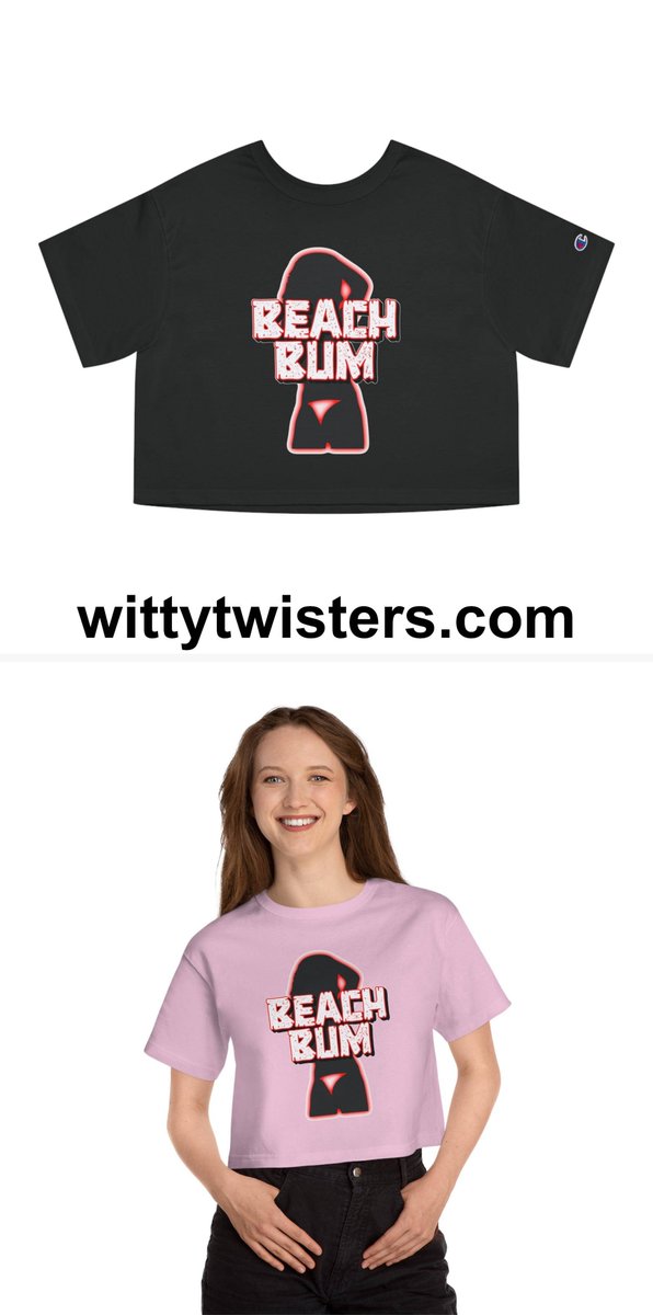 SSzemerei's tweet photo. Beach Bum - Champion Crop Top

Here is a Champion crop top about beach bums with sexy adult humor for women who love being the sexiest they can be. This sexy cropped shirt celebrates bikini butts and the women who show them, including on the streets.
https://t.co/uhJ6XaYTwL https://t.co/jHsJL6JQsB