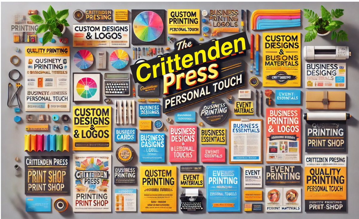 CrittendenPress's tweet image. Looking for high-quality printing with a personal touch? Look no further! At The Crittenden Press, we specialize in bringing your ideas to life with color and black &amp;amp; white copies, plus a full range of printing services to meet your needs
#PrintLocal #TheCrittendenPress