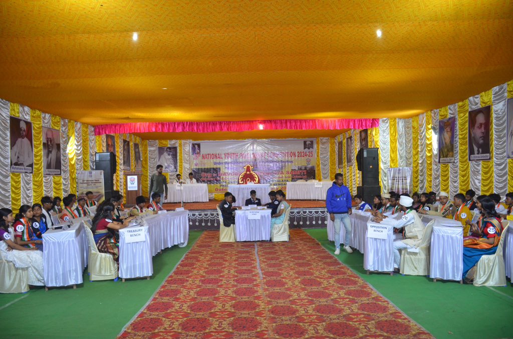 mpa_india's tweet photo. National Level Evaluations of the 26th National Youth Parliament Competition (2024-25) for Jawahar Navodaya Vidyalayas were successfully conducted at JNV Durgapur, West Bengal on 21st and 22nd January'25.
#NYPS https://t.co/nwYFuVCY01