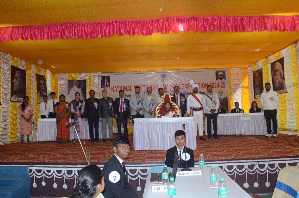 mpa_india's tweet photo. National Level Evaluations of the 26th National Youth Parliament Competition (2024-25) for Jawahar Navodaya Vidyalayas were successfully conducted at JNV Durgapur, West Bengal on 21st and 22nd January'25.
#NYPS https://t.co/nwYFuVCY01