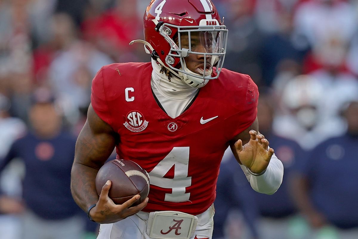 ThePoniExpress's tweet image. Source: There are Steelers scouts who “love” Alabama quarterback Jalen Milroe. Believe he’s a 1st round talent. And potential franchise quarterback. Mike Tomlin will see him next week at the Senior Bowl. Stay tuned.