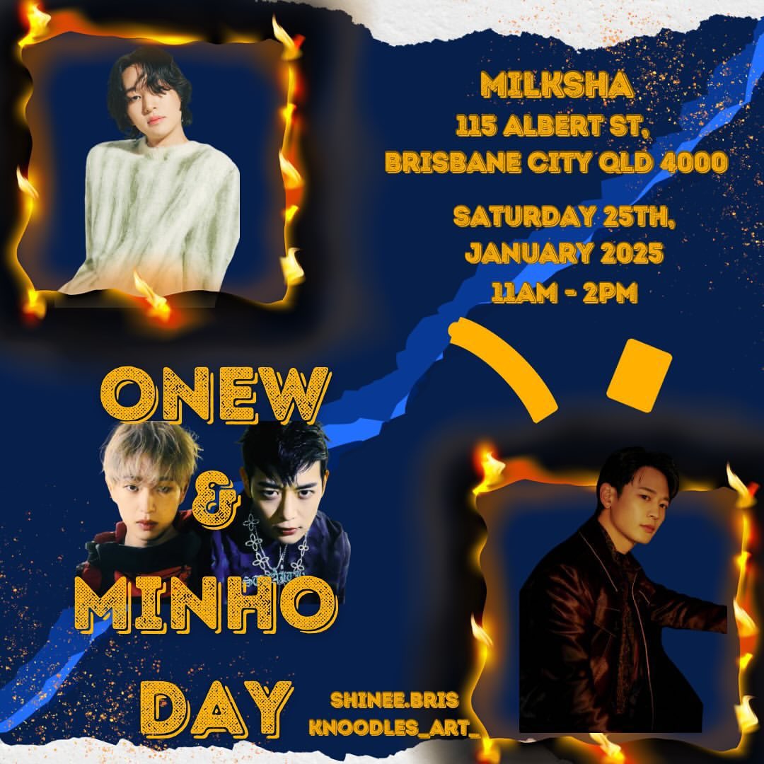 BrisKpopFans's tweet photo. 📣 Event Reminder: THIS WEEKEND! (SAT 25TH)

🧋 Onew &amp; Minho Day Cupsleeve Event
🕚 11AM - 2PM
📍 Milksha, Albert St Brisbane CBD https://t.co/yOR6ZuKQGg