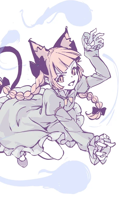 お燐ちゃん描きたくなってしまった…最後まで描きたい… 
