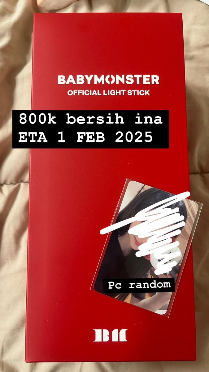 trejonunabackup's tweet photo. wts official lightstick babymonster
8OOk bersih ina, dapet pc random ya!

✈️eta ina 1 februari 

tags. ahyeon asa rora rami chiquita pharita baemon monstiez https://t.co/imA3b4VlCc