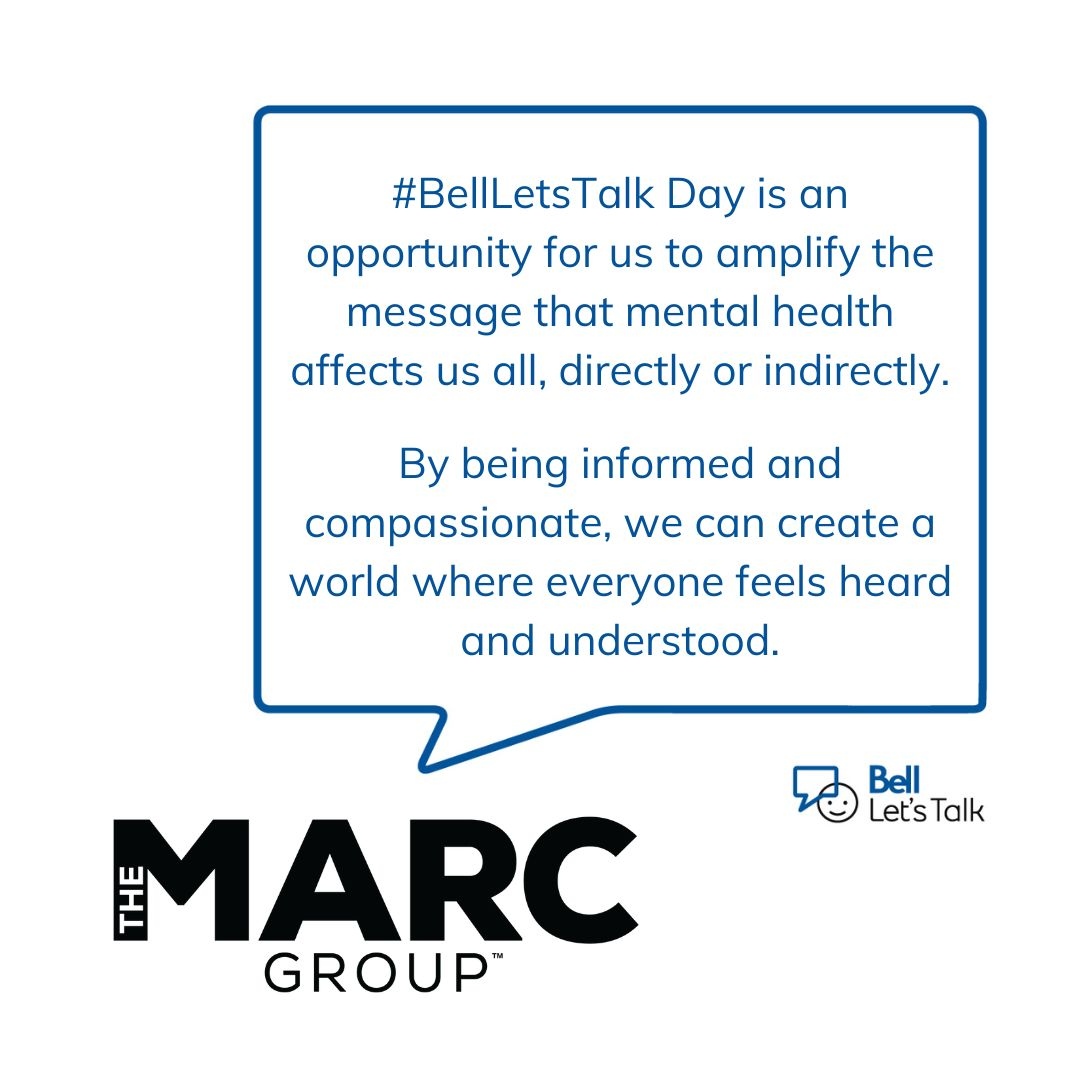 It’s Bell Let’s Talk Day! 💬 Let’s break the stigma around mental health by starting conversations, checking in, and showing support. Every action counts—together, we can make a difference. 💙

#BellLetsTalk #MentalHealthMatters #EndTheStigma #MARC