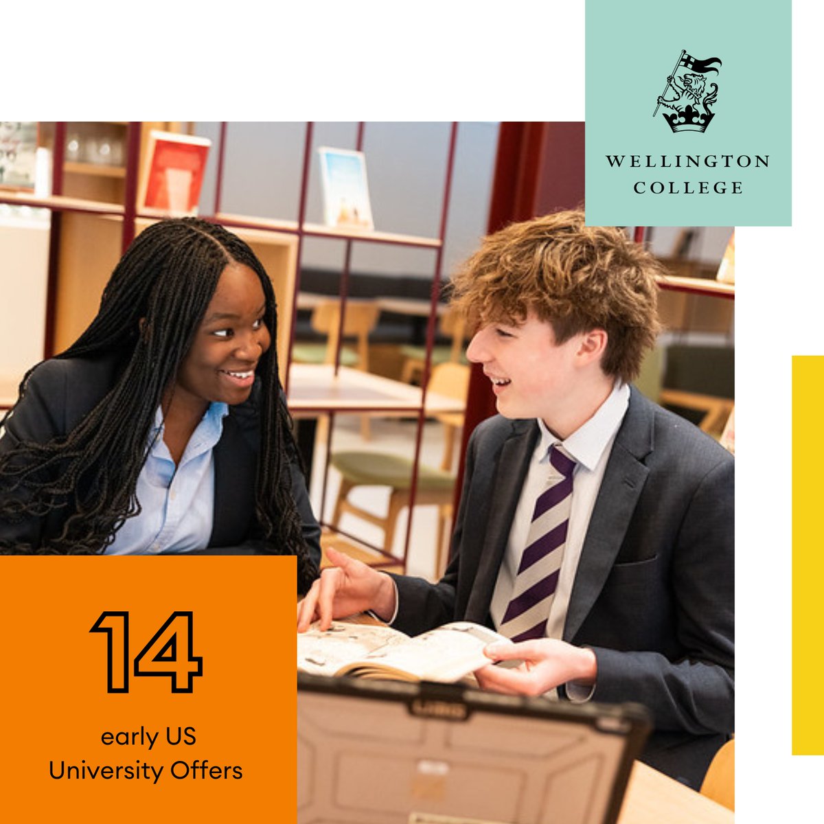 WellingtonUK's tweet image. 14 Upper Sixth pupils at Wellington College received early offers from top US universities, including Ivy League schools. Read more: wellingtoncollege.org.uk/news-events/us… #realiseyourpotential #topuniversityprovisions