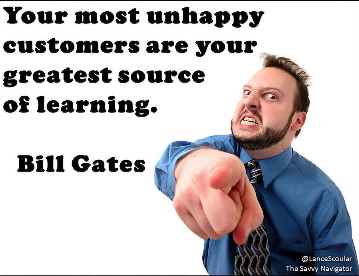 ImportExportME's tweet image. Your most unhappy customers are your greatest source of learning. 

                            Bill Gates   

#unhappy #customers #learning