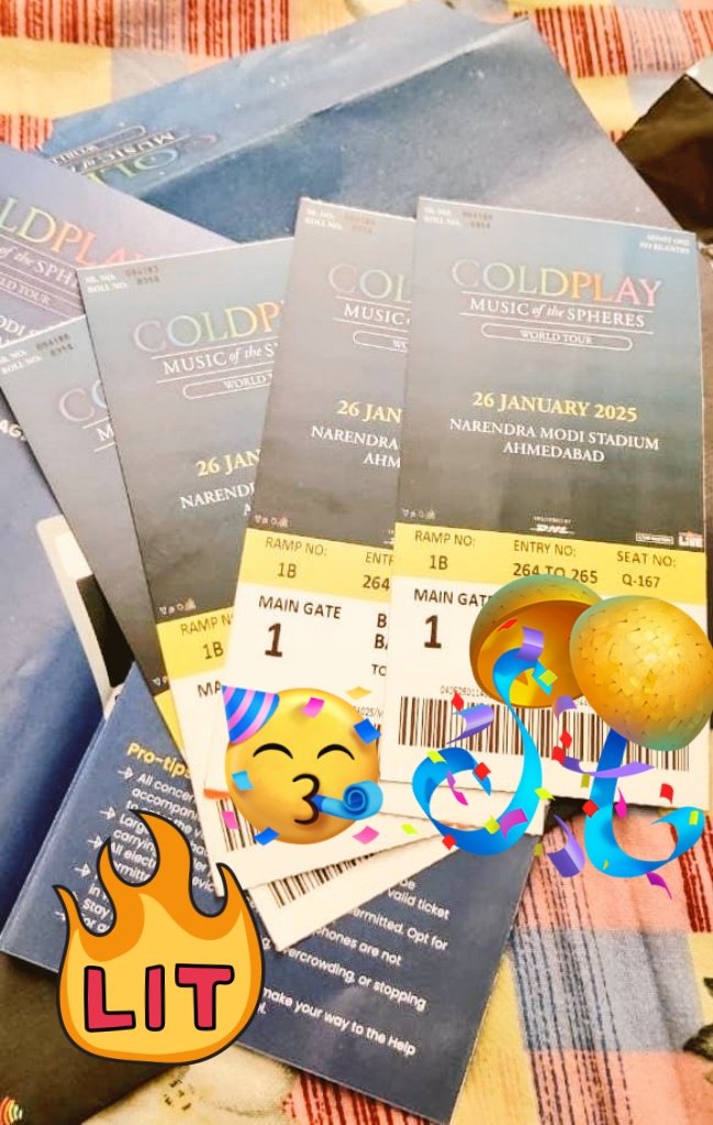 drsh_bham's tweet photo. Ahemdabad it is 🥳🎉🎉✨✨
#Coldplay #coldplayahmedabad #MusicOfTheSpheres https://t.co/RNBJngzCvd
