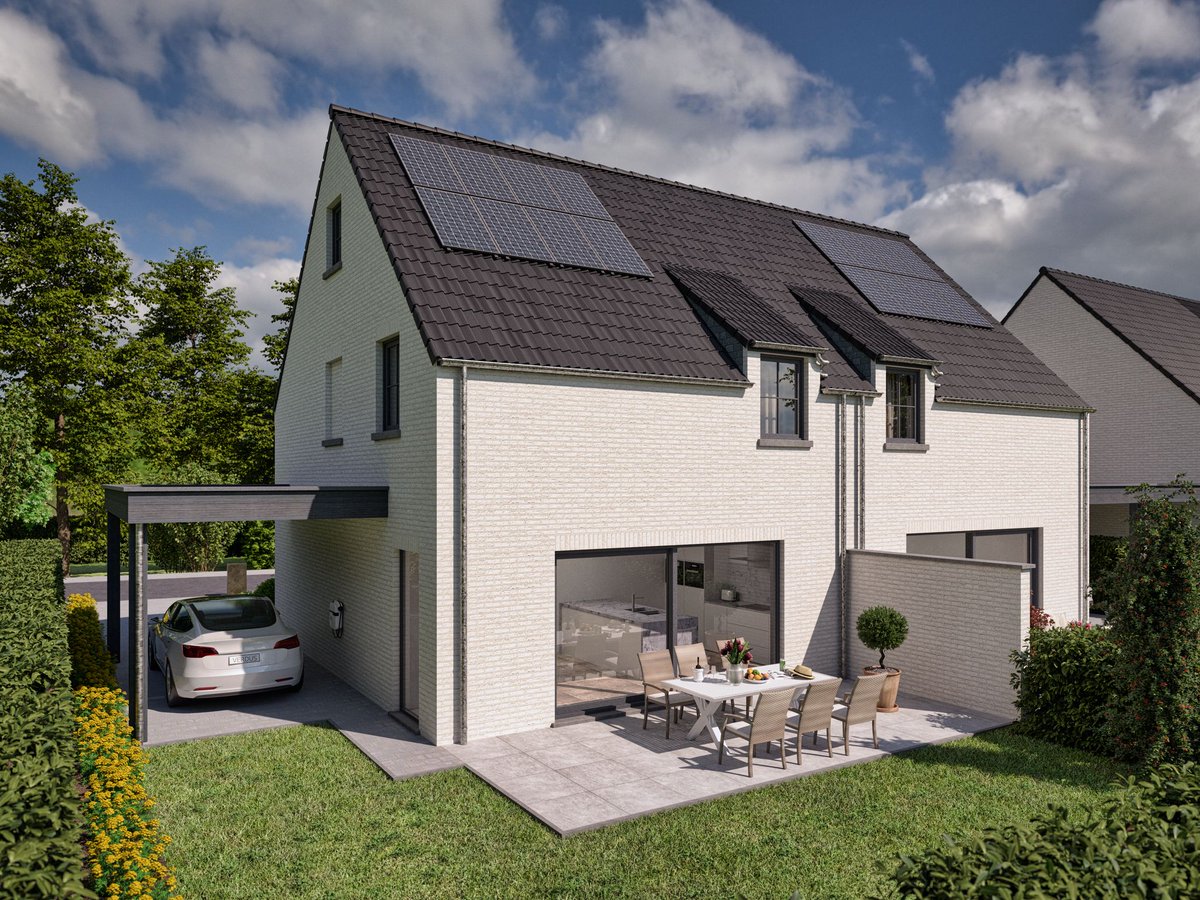 In opdracht van Vastgoed Verdus mocht ik een reeks 3D-visualisaties ontwerpen voor twee halfopen bebouwingen. Van de voor- en achtergevel tot het interieur, alles werd tot in de kleinste details uitgewerkt.