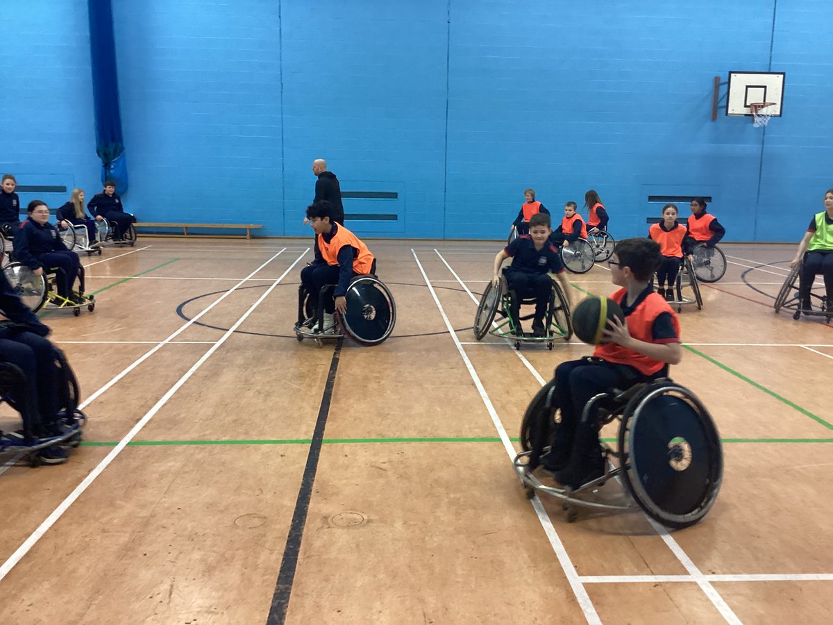 Our Year 7 students have loved getting involved in the wheelchair basketball today!
#WeAreConyers