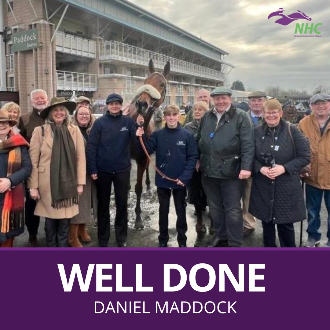 National Horseracing College (@the_nhc) on Twitter photo 😀 Daniel's smile says it all as he led up second placed horse, Isle Of Gold, at Warwick Racecourse this week for his employer, <a href="/kimbaileyracing/">Kim Bailey & Mat Nicholls Racing</a> 👏
Daniel successfully completed the 12-week residential Foundation Course in November 2024 and is due to sign up for the Level 2 😀 Daniel's smile says it all as he led up second placed horse, Isle Of Gold, at Warwick Racecourse this week for his employer, <a href="/kimbaileyracing/">Kim Bailey & Mat Nicholls Racing</a> 👏
Daniel successfully completed the 12-week residential Foundation Course in November 2024 and is due to sign up for the Level 2