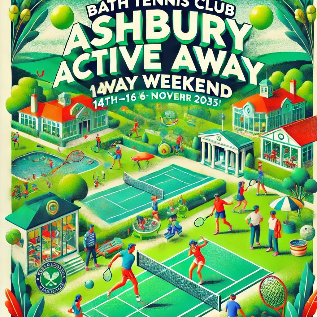 Here's a snazzed-up version of your announcement tailored for social media:

🎾 PLAN AHEAD! 🏖️ 14th–16th November 2025🌟 BTC Club Ashbury Active Away Weekend 🌟

For more details click on the link: instagram.com/bathtennisclub…

#BathTennisClub #AshburyAwayWeekend #ActiveLife #TennisC