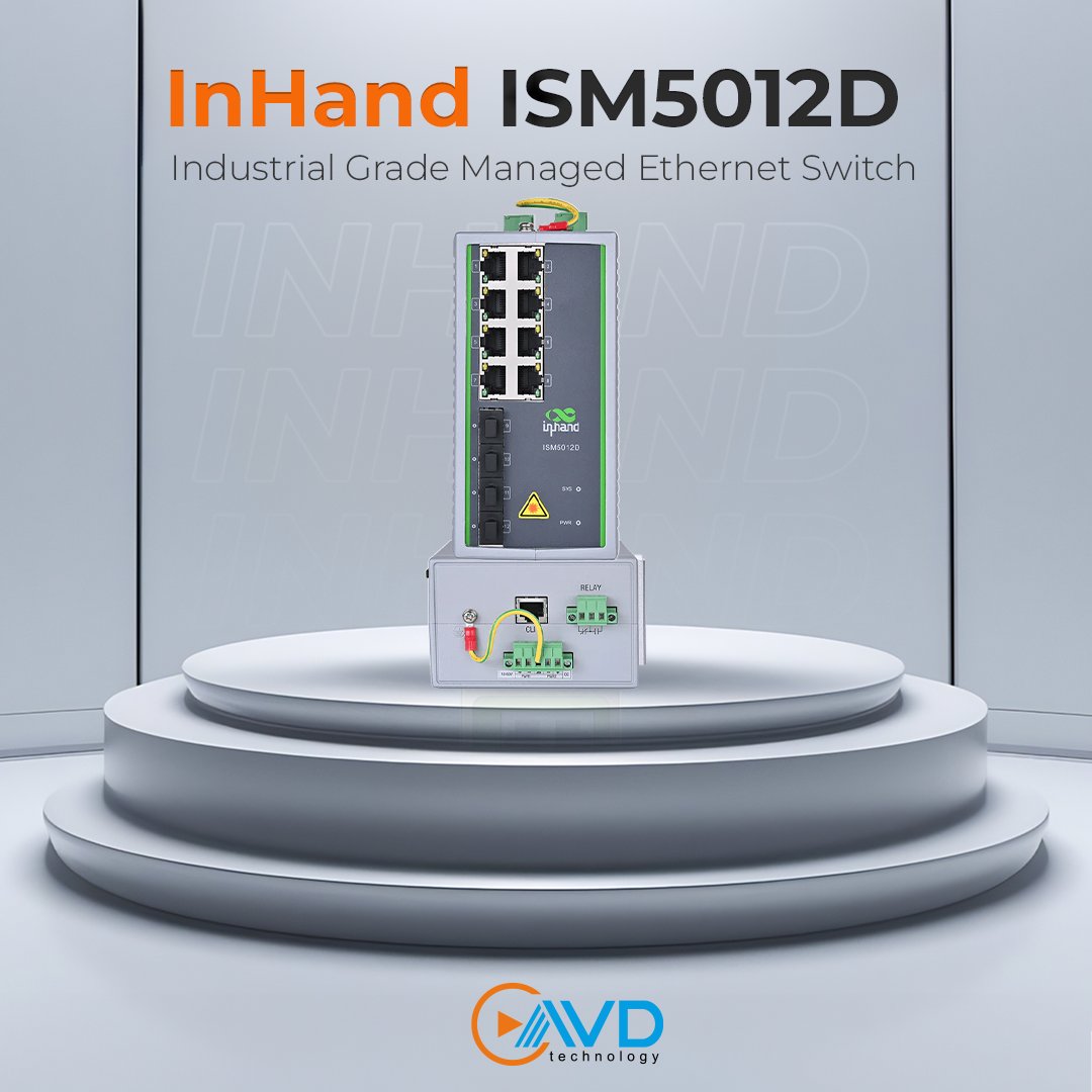 avdcomtr's tweet image. ISM5012D Endüstriyel Sınıf Yönetilen Ethernet Anahtarı, zorlu endüstriyel ortamlarda yüksek performans ve güvenilirlik sunmak için tasarlanmıştır. 

#InHandNetworks #EndüstriyelAnahtar #EthernetSwitch #AğYönetimi #Kesintisizİletişim