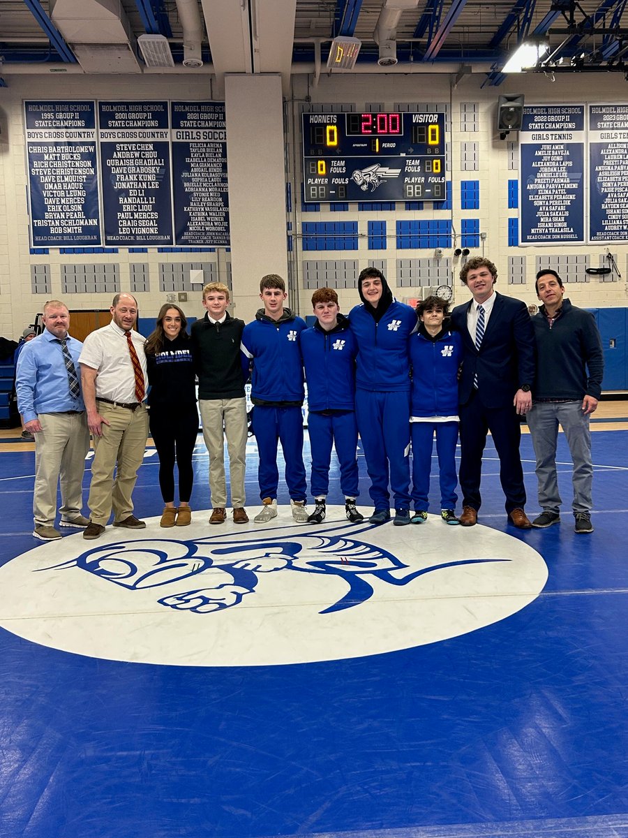 Holmdel Athletics (@holmdelhornets) on Twitter photo Yesterday, we celebrated Senior Day for our wrestling team. Congratulations to our seniors, and best of luck in the upcoming Shore Conference and State tournaments! #WeAreHolmdel <a href="/HolmWrestling/">Holmdel HS Wrestling</a> <a href="/HolmdelHS/">Holmdel High School</a> Yesterday, we celebrated Senior Day for our wrestling team. Congratulations to our seniors, and best of luck in the upcoming Shore Conference and State tournaments! #WeAreHolmdel <a href="/HolmWrestling/">Holmdel HS Wrestling</a> <a href="/HolmdelHS/">Holmdel High School</a>