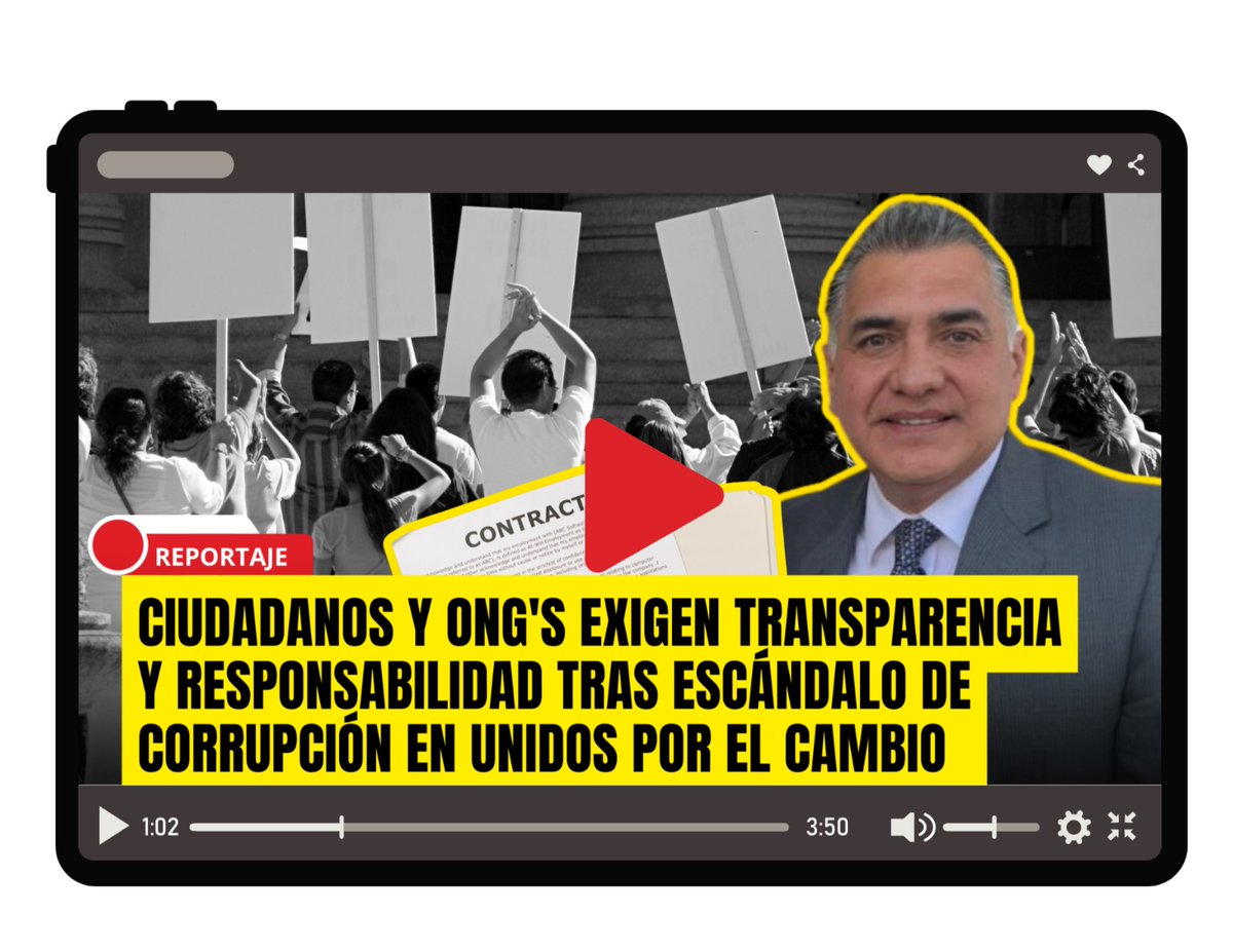 Globalmn26513's tweet photo. 🛑Crisis en "Unidos por el cambio"

#CORRUPCION📽️ columna de Juan Torres https://t.co/toVEfDY0xl