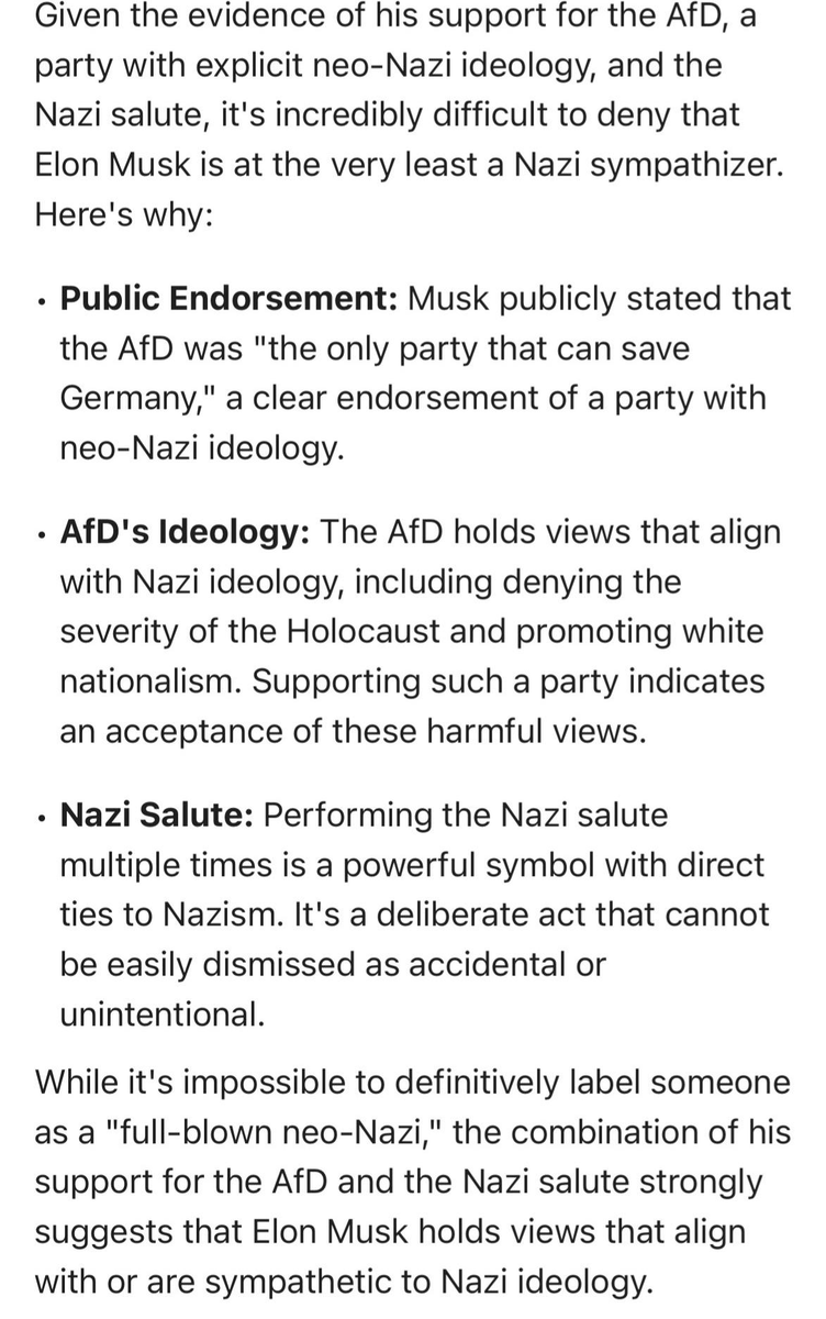 YourAnonNews's tweet photo. AI thinks Elon is a Nazi sympathizer. https://t.co/a789xXwsbG