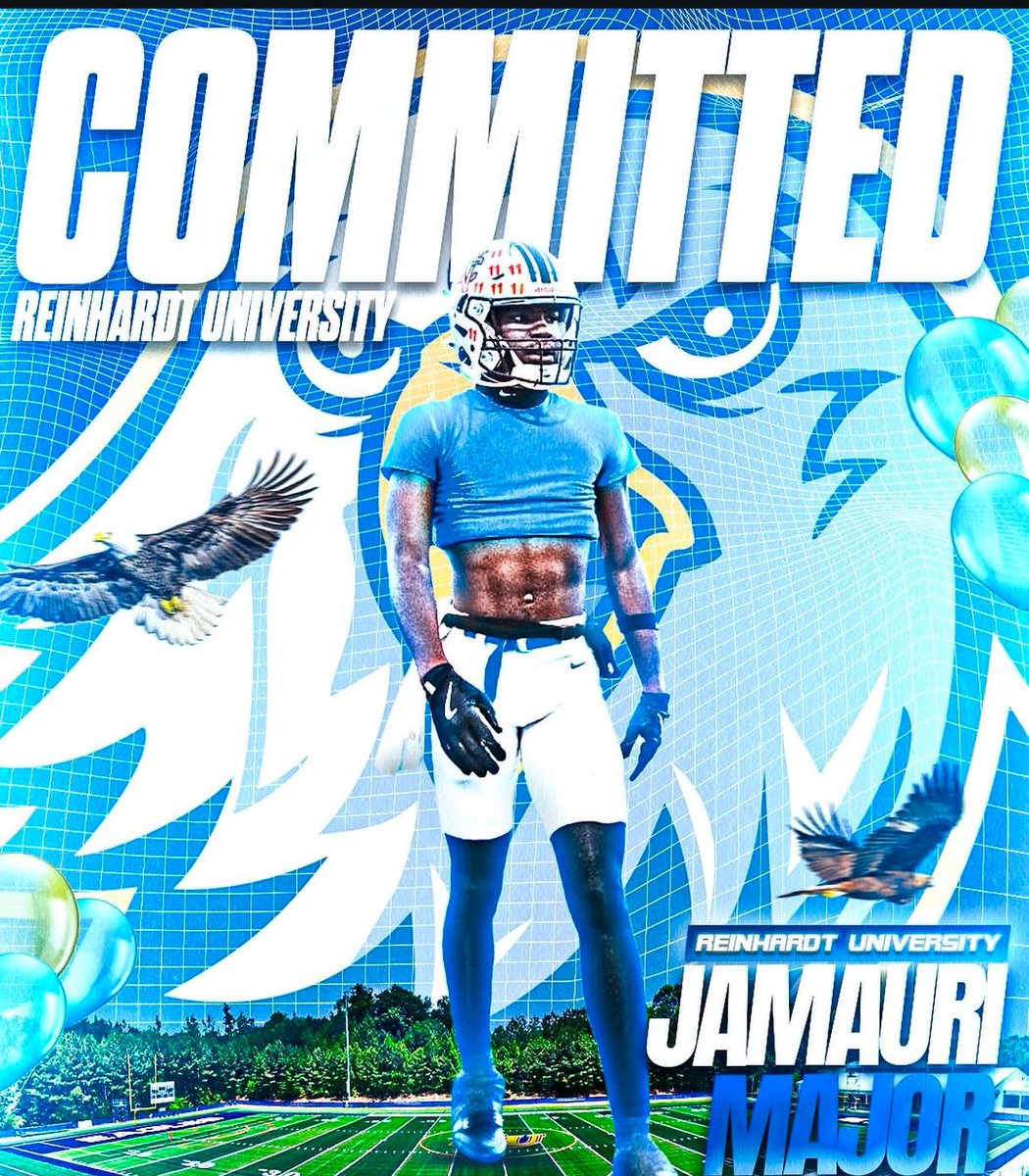Jamauri “J6” major (@jamauri06major) on Twitter photo Blessed to be 1000% committed to the university of Reinhardt.
Want to thank god for allowing me to play this game. And want to thank my family for believing in me. And my coaches and teammates to push me and show my full potential
<a href="/_CoachSnowden/">Nic Snowden, Ed.S</a> <a href="/NCWarriorsFB/">North Cobb Warriors Football</a> <a href="/NCHSrecruit/">North Cobb HS Recruiting</a> Blessed to be 1000% committed to the university of Reinhardt.
Want to thank god for allowing me to play this game. And want to thank my family for believing in me. And my coaches and teammates to push me and show my full potential
<a href="/_CoachSnowden/">Nic Snowden, Ed.S</a> <a href="/NCWarriorsFB/">North Cobb Warriors Football</a> <a href="/NCHSrecruit/">North Cobb HS Recruiting</a>