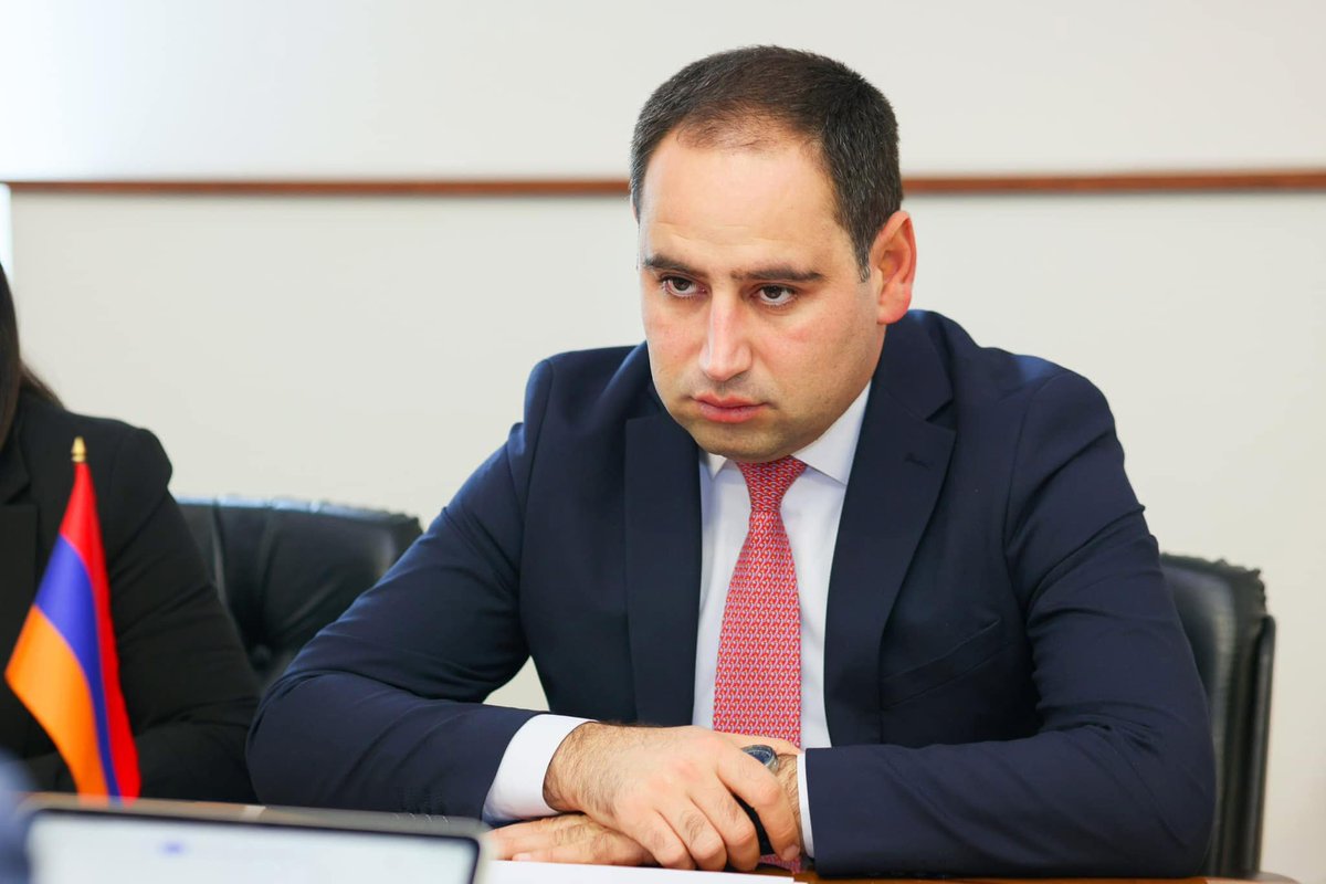 #Minister of Territorial Administration and Infrastructure  of RA #DavitKhudatyan received Raymond Yehle, representative of the #UN Food and Agriculture Organization (FAO) office in the Republic of Armenia.