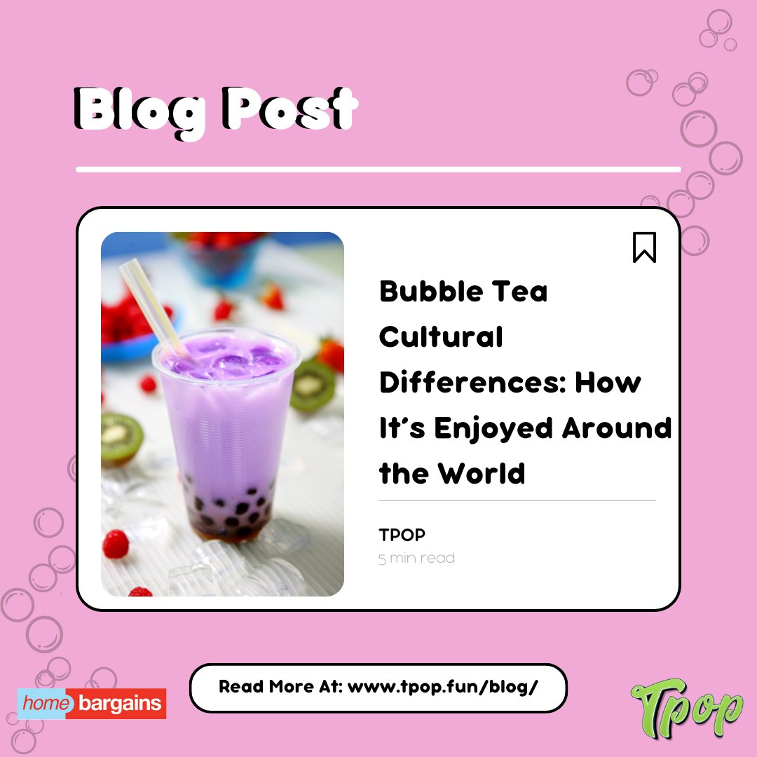 TpopBubbleTea's tweet photo. Have you ever wondered about how bubble tea is enjoyed around the world?

Learn more about how people enjoy bubble tea worldwide our blog here 👉 https://t.co/tcNnjJxN6R

Our cans are available to buy at Home Bargains for just 99p.
.
.
#BubbleTea #BobaAddict #BobaTime #TPOP https://t.co/YgVHcZHOqF