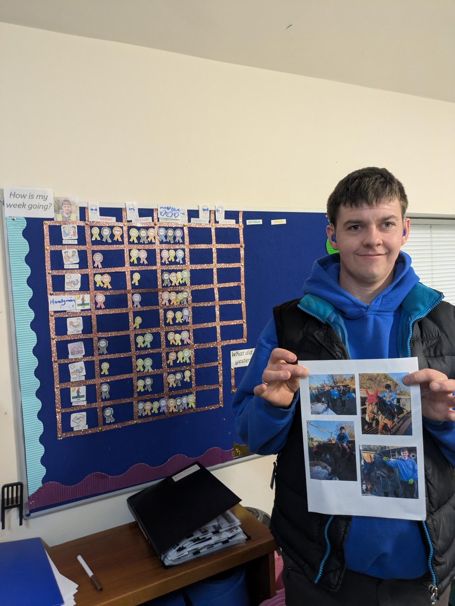 Check out all the rosettes this student earned for his excellent horse riding and horse care! 🐴🏵️