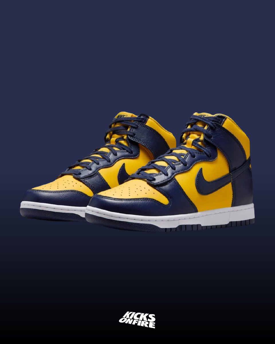 nike dunk hi sp varsity maize & navy
