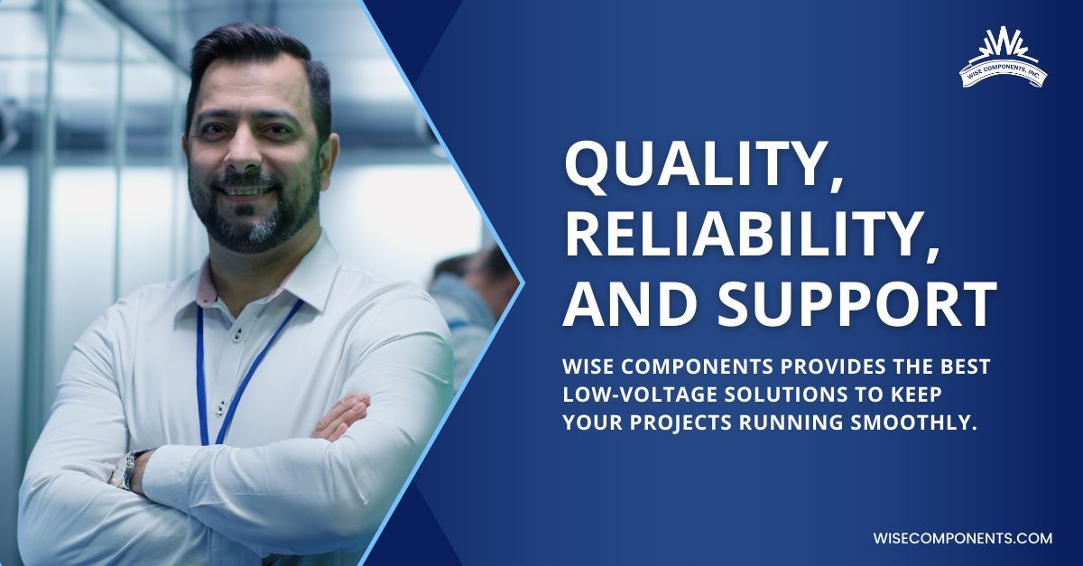 WiseComponents's tweet image. Why Choose Wise Components? Quality, reliability, and support. 🏆

Wise Components provides the best low-voltage solutions to keep your projects running smoothly. 

#WiseChoice #ContractorCommunity #WiseComponents