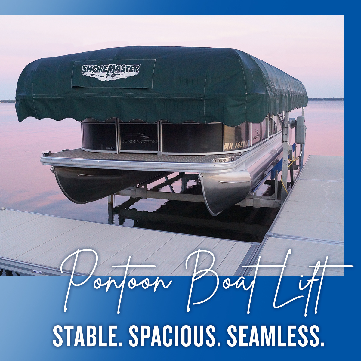 ShoreMaster's tweet image. Summer is calling—get ready now! ☀️  ShoreMaster’s Pontoon Boat Lift offers smooth, stable support for your adventures on the water. Perfect for today’s larger pontoons. Find yours today! 🌊 

🖇️ bit.ly/4gNZWhJ 

#ShoreMaster #PontoonLife