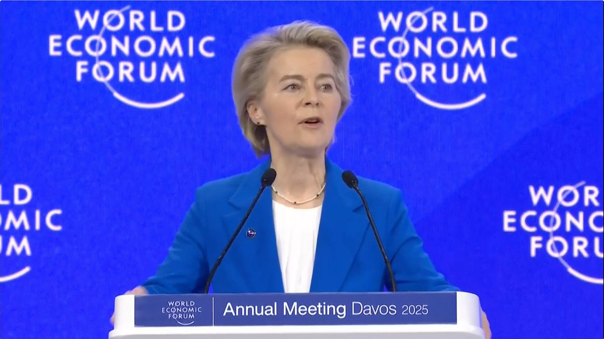 @PulseofEurope.bsky.social (@pulseofeurope) on Twitter photo Während Präsident Trump 🇺🇸Multilateralismus zertrümmern will & Teilendes hastig sucht, ist Präsidentin 🇪🇺<a href="/vonderleyen/">Ursula von der Leyen</a> ruhig bestimmt beim Herausstellen der Stärken der EU & von globalen Gemeinsamkeiten in Davos bzw. im Europäischen Parlament. Gut so!
#EUTheBlueForce
#EUVision Während Präsident Trump 🇺🇸Multilateralismus zertrümmern will & Teilendes hastig sucht, ist Präsidentin 🇪🇺<a href="/vonderleyen/">Ursula von der Leyen</a> ruhig bestimmt beim Herausstellen der Stärken der EU & von globalen Gemeinsamkeiten in Davos bzw. im Europäischen Parlament. Gut so!
#EUTheBlueForce
#EUVision