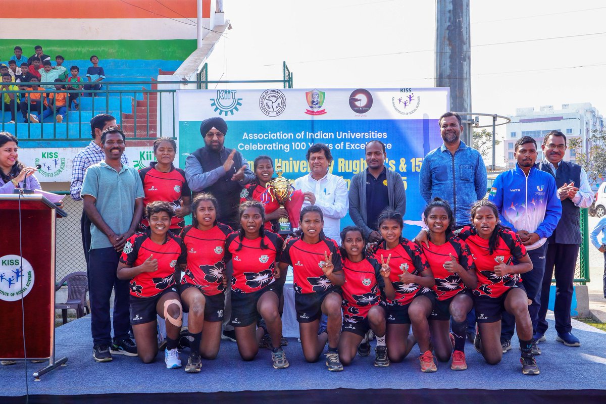 achyuta_samanta's tweet photo. Congratulations to KIIT Rugby team for making us proud at the All India Inter-University Rugby (Women) Championship! KIIT emerged as champions in the 15-a-side category with a fantastic win over the University of Mumbai &amp; secured the runners-up position in the 7-a-side category. https://t.co/KRc4fzdPUi