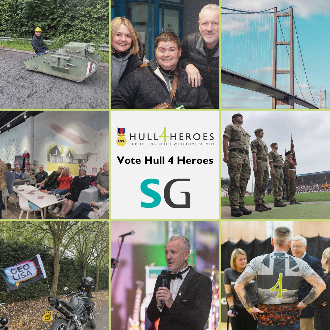 We’re thrilled to announce that Hull 4 Heroes has been selected as a finalist by Siemens Gamesa for the possibility of becoming their charity partner of the year! 🙌

 If you, your friends or family work at Siemens it would be greatly appreciated if they could vote for us!