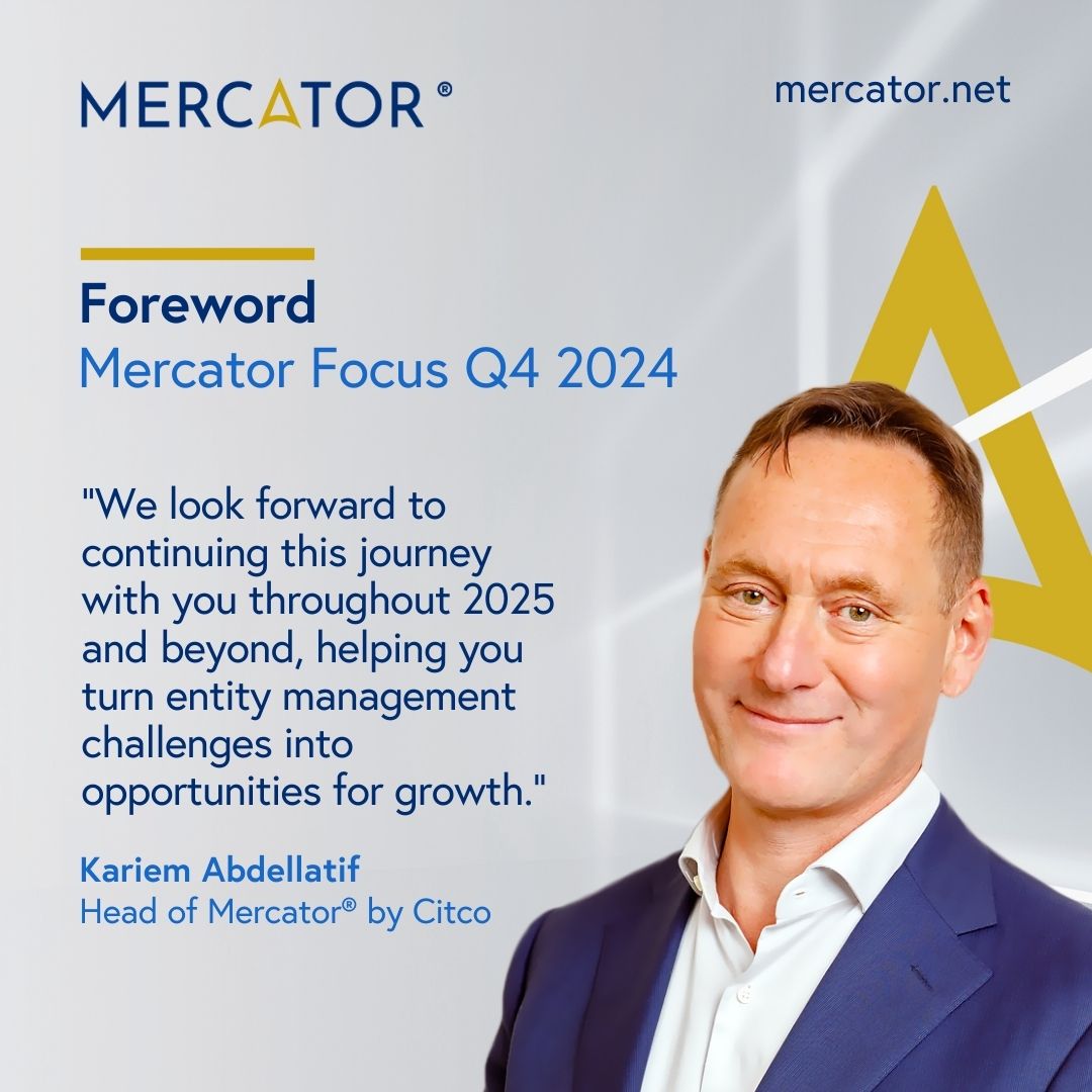 MercatorbyCitco's tweet image. We are excited to share the latest Mercator Focus newsletter, covering insights on the evolving significance of #EntityPortfolioManagement across the world and key findings from our MEM 2024 report.

Read the full newsletter here: bit.ly/3DZYXwE