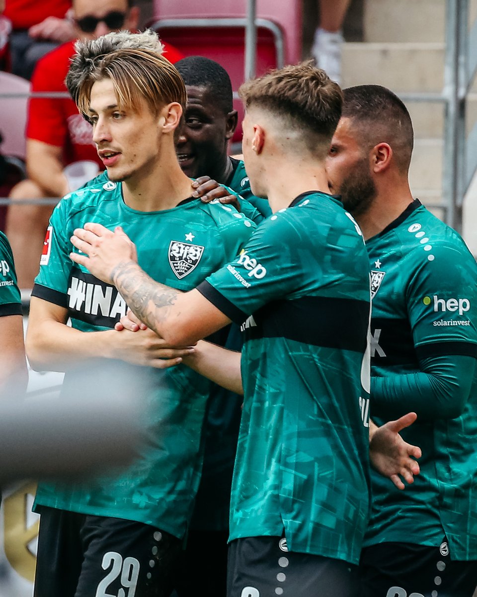 VfB's tweet photo. 5️⃣0️⃣. Pflichtspiel für den #VfB! Seit seinem Debüt am 16. September 2023 im Auswärtsspiel beim FSV Mainz 05 lief Anthony #Rouault fünfzig Mal im Trikot mit dem Brustring auf.

Félicitations, Anthony! 🤍❤️

#VfB | #Rouault | #StuttgartInternational | #UCL #SLOVfB https://t.co/lAiv2ljHI7