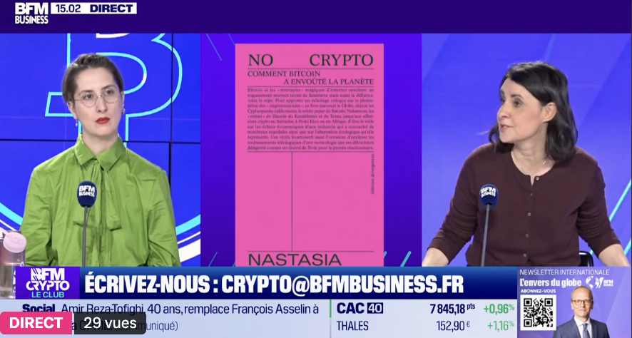 gregory_raymond's tweet photo. C'est très cool que @NastasiaHdj soit invitée pour parler sur le plateau de @BfmCrypto, j'espère que ça se reproduira souvent
Promesse de débats intéressants entre gens pas d'accord (c'est souvent mieux d'ailleurs) https://t.co/FTijoHFwze