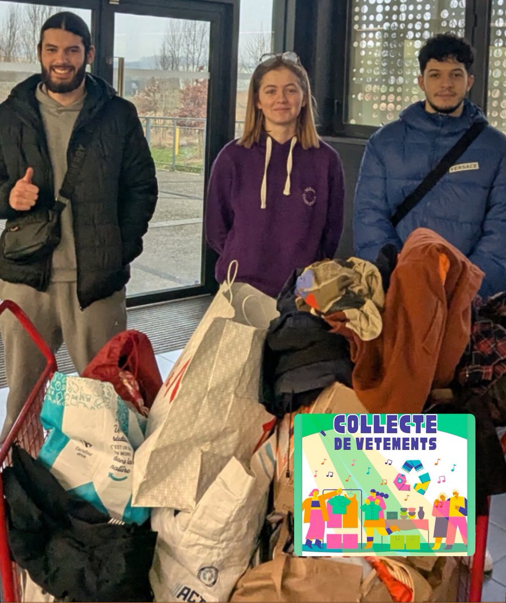 😊Les étudiants de l’<a href="/RccIut/">IUT de Reims-Châlons-Charleville</a> <a href="/universitereims/">Université de Reims Champagne-Ardenne</a> sont engagés dans différents projets RSE🧑‍🧑‍🧒‍🧒🌳
📣Aujourd’hui🗓️jusqu’à 16 h👍une collecte de vêtements est organisée sur le #CampusSupArdenne 👏Bravo à tous !
#FiersDeNosÉtudiants 🔝👍👏
#IUT #IUTRCC #Écologie #AgirPourDemain
