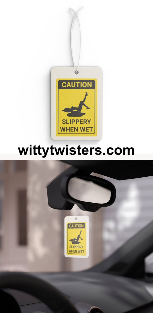 SSzemerei's tweet photo. Caution Slippery When Wet Sign - Vehicle Air Freshener

There are the traffic, pool, and floor warning signs, but this sexy, sexually suggestive fragrant automobile accessory is all about women getting wet and becoming slippery during sex.
https://t.co/Ljcl6cBgtr https://t.co/Wtn78JshUE