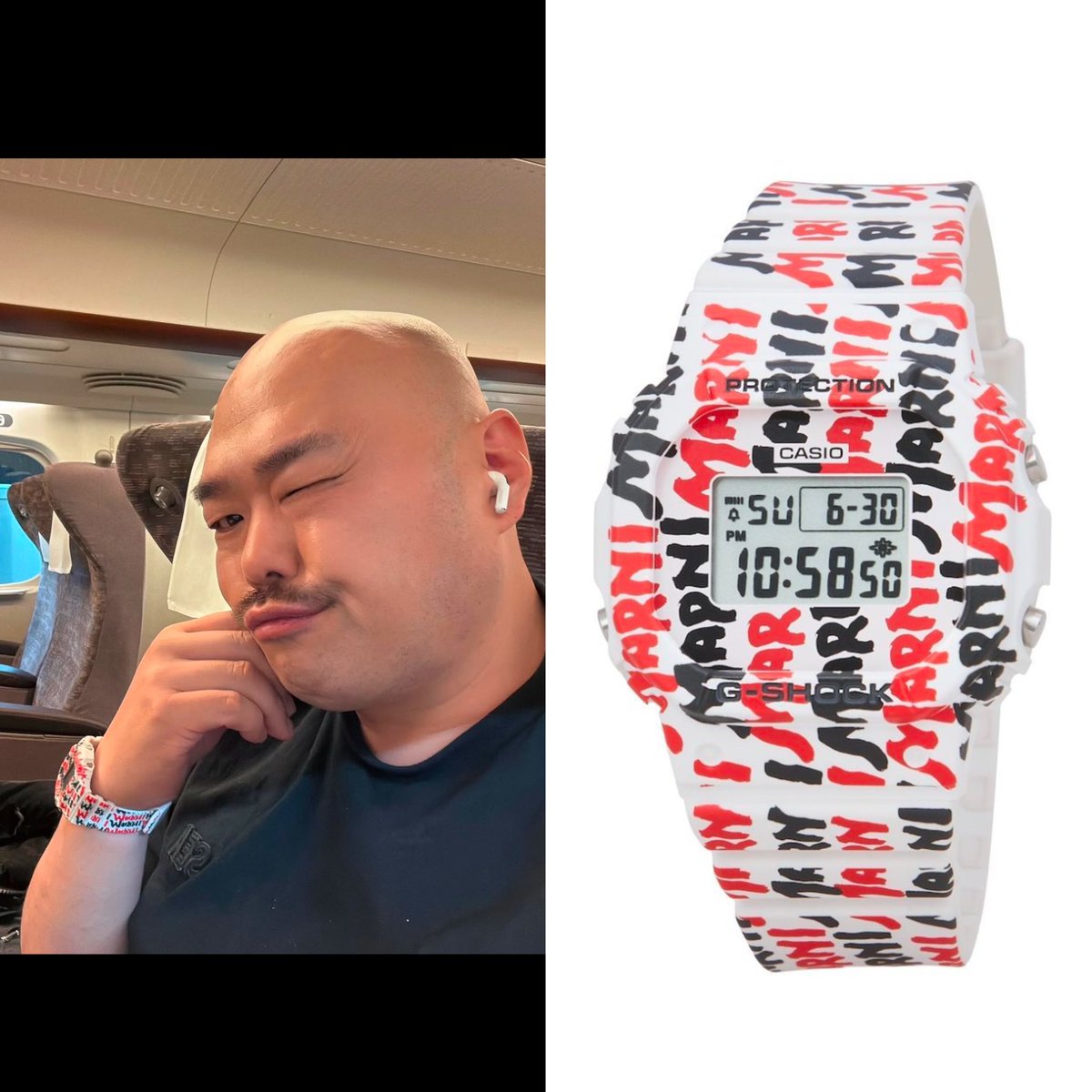 安田大サーカス クロちゃん カシオ×MARNI G-SHOCK GMD-S5610MA-7ER