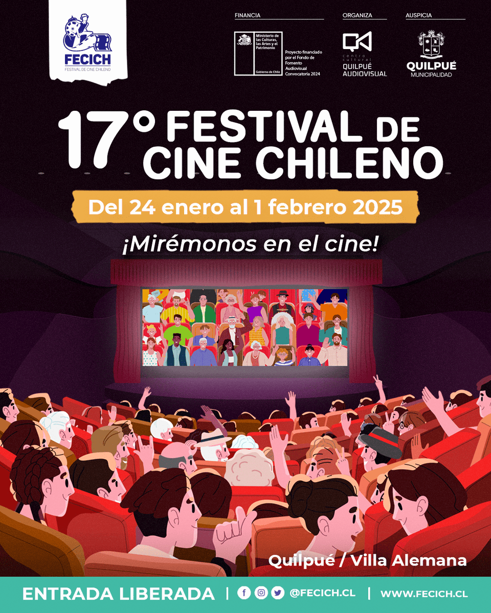 CINE Provincia Marga Marga: El Festival de Cine Chileno da a conocer la programación de sus 17 años para Quilpué y Villa Alemana culturizarte.cl/provincia-marg… @quilpueaudiovisual